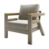 6 Seater Iroko Wood &amp; Aluminium Garden Sofa Set - Como
