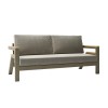 6 Seater Iroko Wood &amp; Aluminium Garden Sofa Set - Como