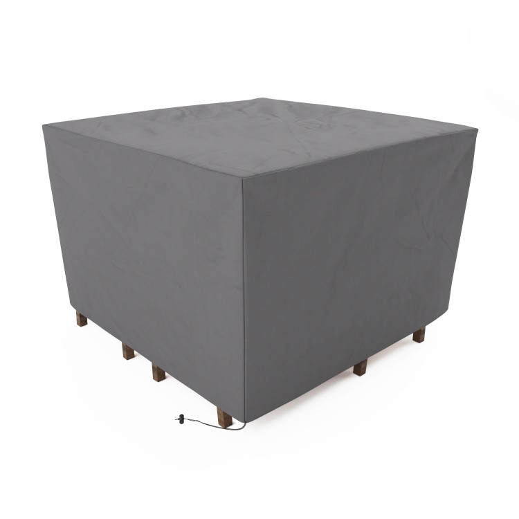 Small Square Water Resistant Garden Furniture Cover with Drawstring -130x130x80cm