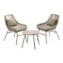 2 Seater Light Wicker Bistro Set With Table - Como