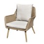 4 Seater Light Rattan Sofa Set with Coffee Table - Fortrose