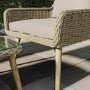4 Seater Light Rattan Sofa Set with Coffee Table - Fortrose