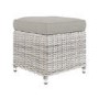 7 Seater Light Rattan Corner Sofa Set with 2 Stools and  Glass Table Top