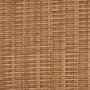 5 Seater Neutral Rattan Curved Corner Sofa Set with Beige Cushions