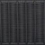 6 Seater Dark Grey Rattan Corner Dining Set with 2 Benches