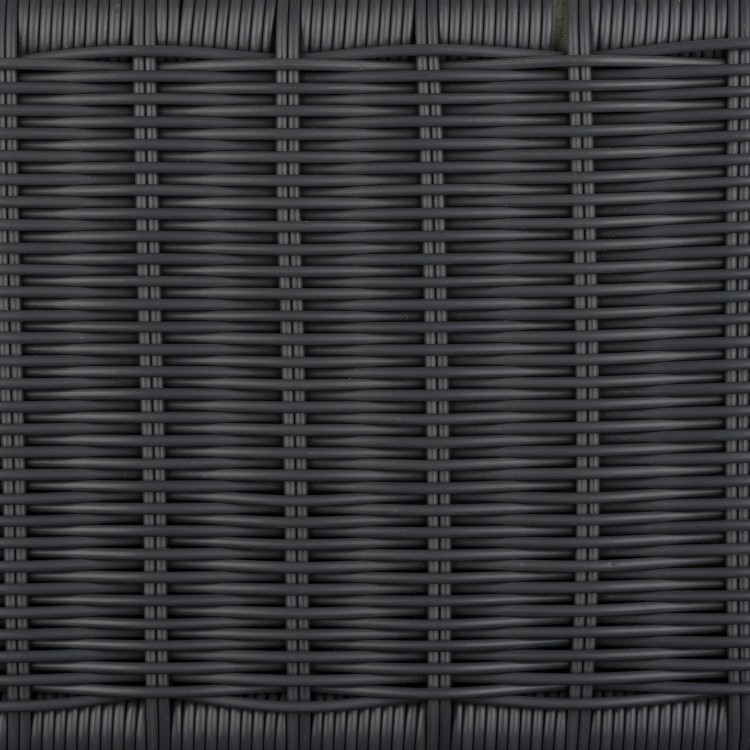 6 Seater Dark Grey Rattan Corner Dining Set with 2 Benches