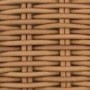 3 Seater Thick Rattan Armchair and Sofa Garden Set with Griege Cushions - Como