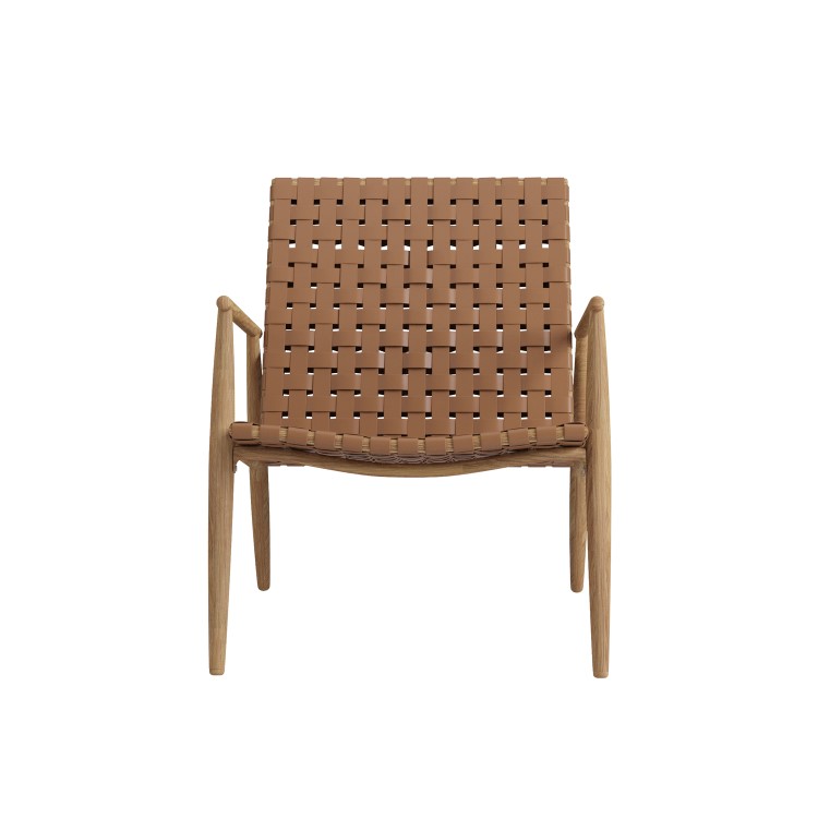 Bistro Set with Leather Look Rattan Chairs and Round Glass Table