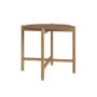 Bistro Set with Leather Look Rattan Chairs and Round Glass Table