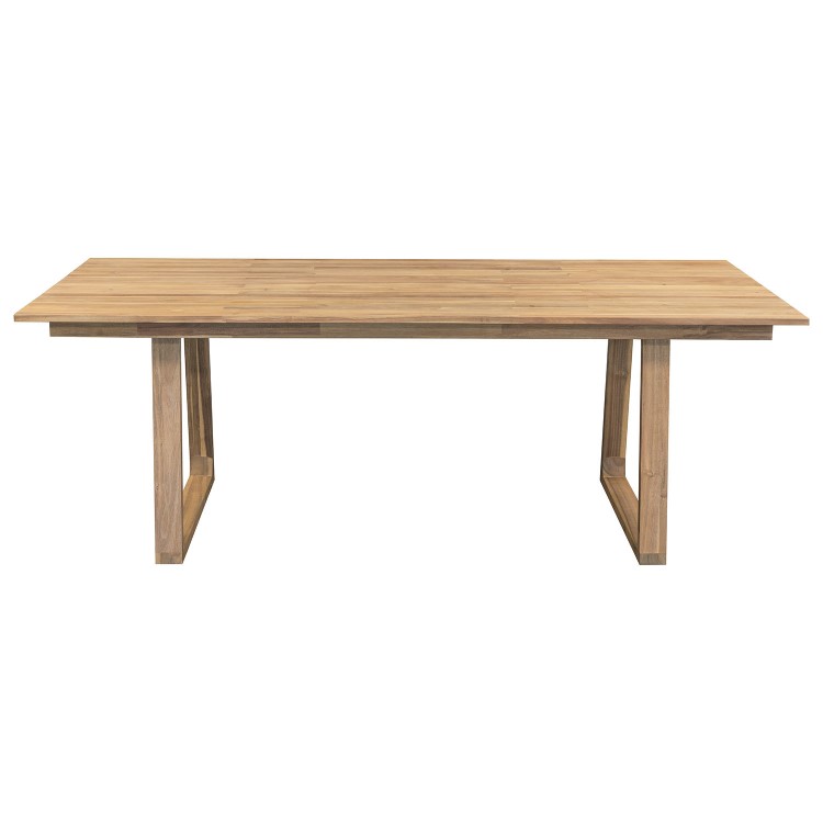 6 Seater Acacia Wood Outdoor Garden Table and Chairs Dining Set