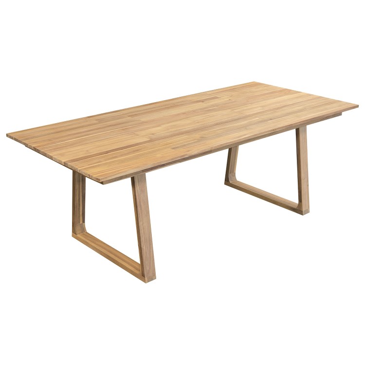 6 Seater Acacia Wood Outdoor Garden Table and Chairs Dining Set