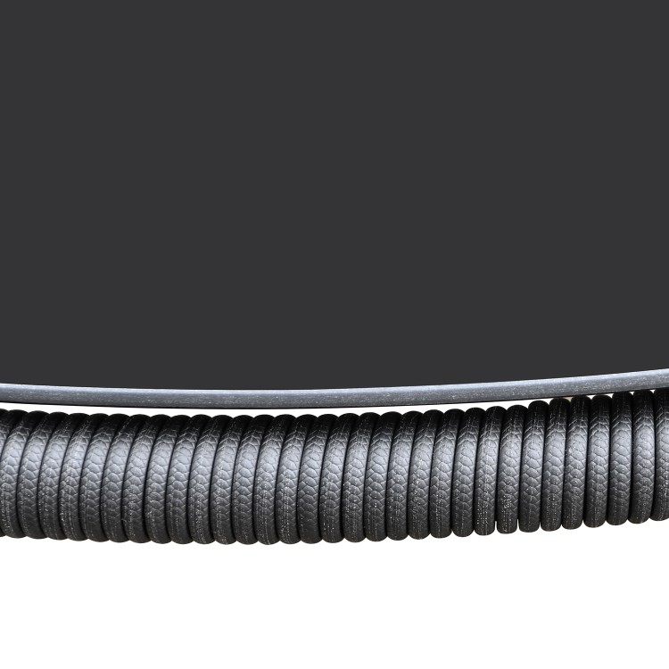 4 Seater Black Rope Wicker Outdoor Garden Dining Set with Matching Parasol