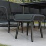 Black Rope Effect Corner Sofa Set with Matching Stools and Parasol
