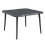 Black Rope Effect Corner Sofa Set with Matching Stools and Parasol
