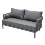 4 Seater Rope Detail Sofa and Armchair Set with Coffee Table