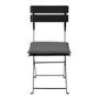 Black Aluminium Space-Saving Balcony Bistro Set with Folding Chairs & Planter Box
