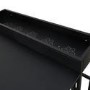 Black Aluminium Space-Saving Balcony Bistro Set with Folding Chairs & Planter Box
