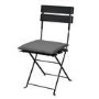 Black Aluminium Space-Saving Balcony Bistro Set with Folding Chairs & Planter Box