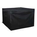 A1/FTR219 ONLY OPENED - 130 x 130 x 80 Waterproof Black Furniture Cover