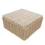 3 Seater Chunky Rattan Garden Beige Sofa & Armchair Set with Matching Coffee Table