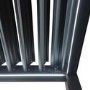3 x 3m LED Light Heavy Duty Charcoal Aluminium Pergola with Louvred Shutter Roof Two Textilene Side Panel