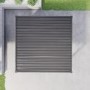 3 x 3m Heavy Duty Aluminium Charcoal Louvred Pergola & 2 Textilene Side Panels