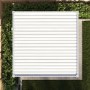 3 x 3m Heavy Duty Aluminium White Louvred Pergola & 2 Textilene Side Panels