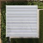 3 x 3m Heavy Duty Aluminium White Louvred Pergola & 2 Textilene Side Panels
