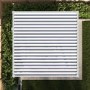 3 x 3m Heavy Duty Aluminium White Louvred Pergola & 2 Textilene Side Panels