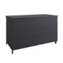 Large Charcoal Rattan Garden Storage Box - 159 x 75cm