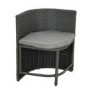 4 Seater Grey Rattan Cube Garden Dining Set with Matching Parasol