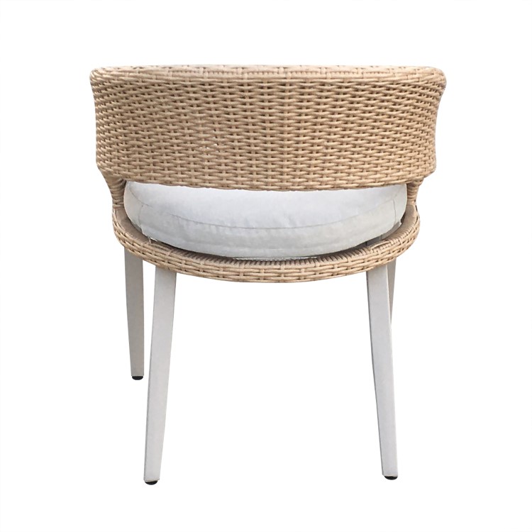 6 Seater Beige Aluminium & Rattan Oval Garden Dining Set