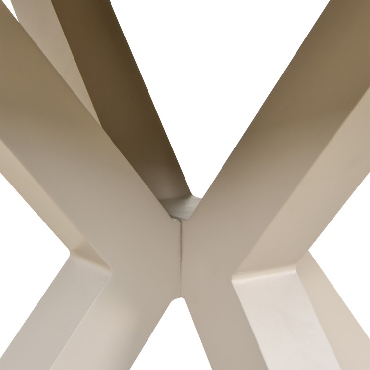 4 Seater Beige Rope Round Garden Dining Set