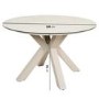 4 Seater Beige Rope Round Garden Dining Set
