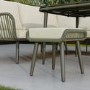 7 Seater Green Rope Effect Garden Corner Sofa Dining Table Set