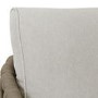 4 Seater Beige Rope Detail Sofa and Armchair Set with Coffee Table