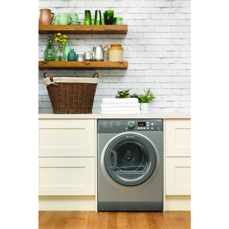 Hotpoint FTVFG65BGG 6kg Freestanding Vented Tumble Dryer - Graphite
