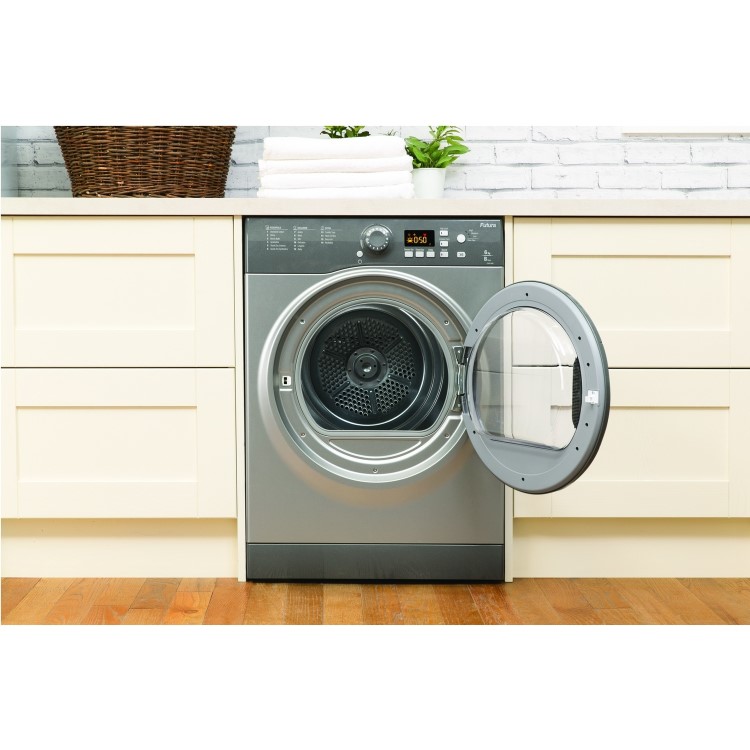 Hotpoint FTVFG65BGG 6kg Freestanding Vented Tumble Dryer - Graphite