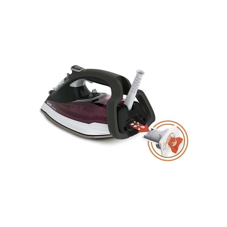 Tefal FV9788 Ultimate Anti Scale Steam Iron - Dark Red & Black