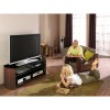 Ex Display - Alphason FW1350-BV/B Finewoods TV Stand for up to 60&quot; TVs - Black/Oak