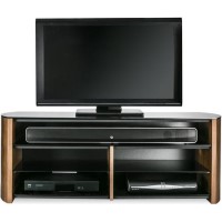 Alphason FW1350SB-W Finewoods Soundbar TV Stand for up to 49" TVs - Walnut 