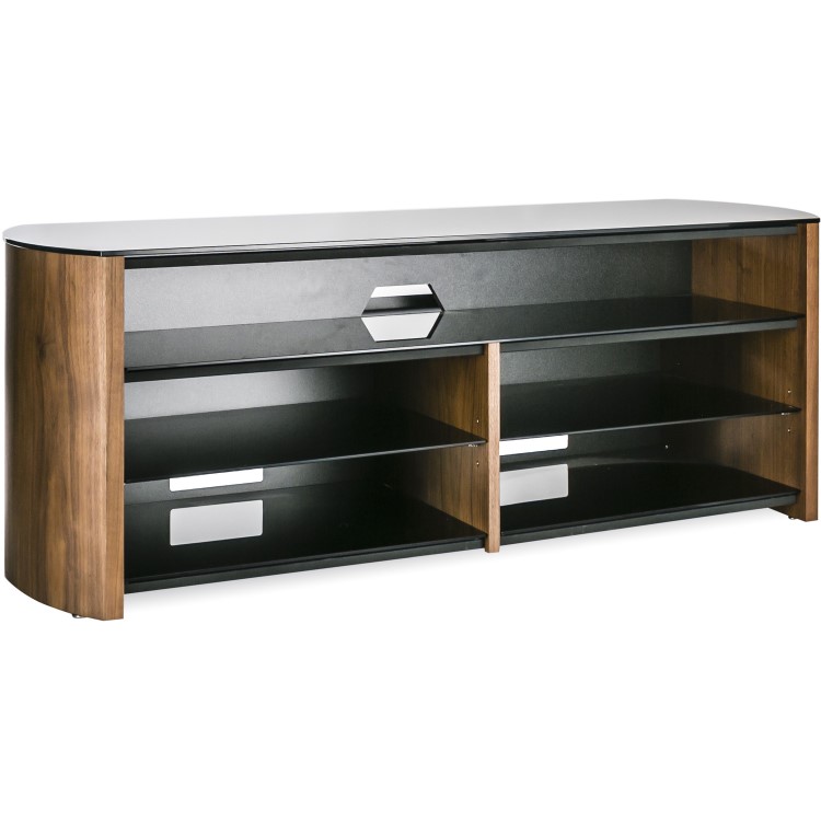 Alphason FW1350SB-W Finewoods Soundbar TV Stand for up to 49" TVs - Walnut 