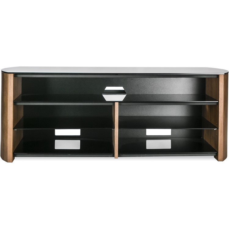 Alphason FW1350SB-W Finewoods Soundbar TV Stand for up to 49" TVs - Walnut 