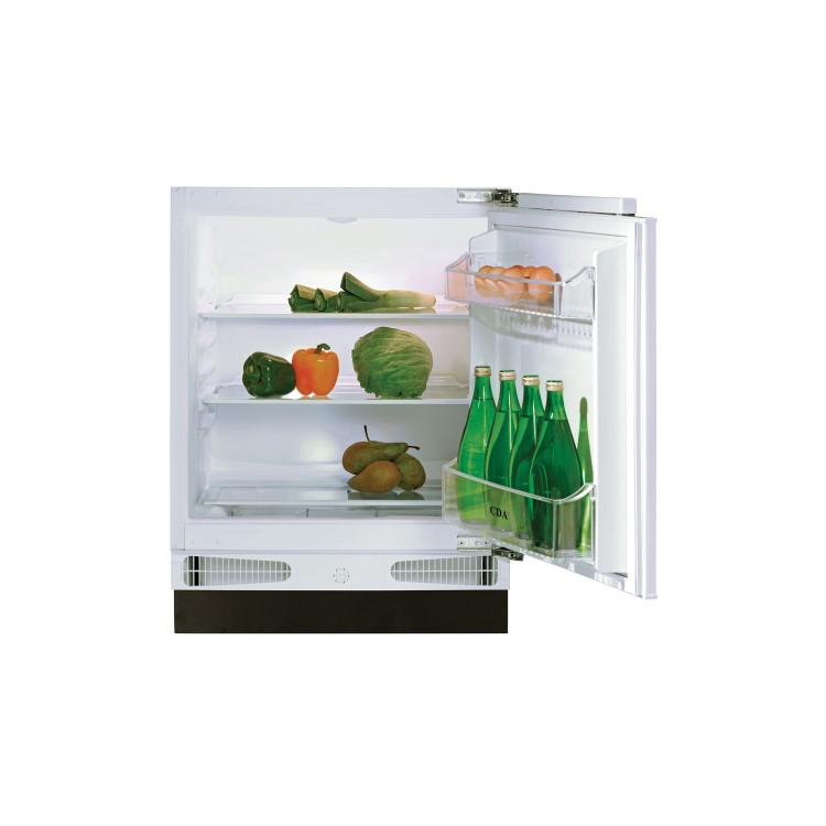 CDA FW223 60cm Wide Integrated Under Counter Larder Fridge - White