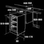 CDA FW223 60cm Wide Integrated Under Counter Larder Fridge - White