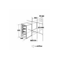 Refurbished CDA FW422/1 Integrated 134 Litre In-Column Larder Fridge White