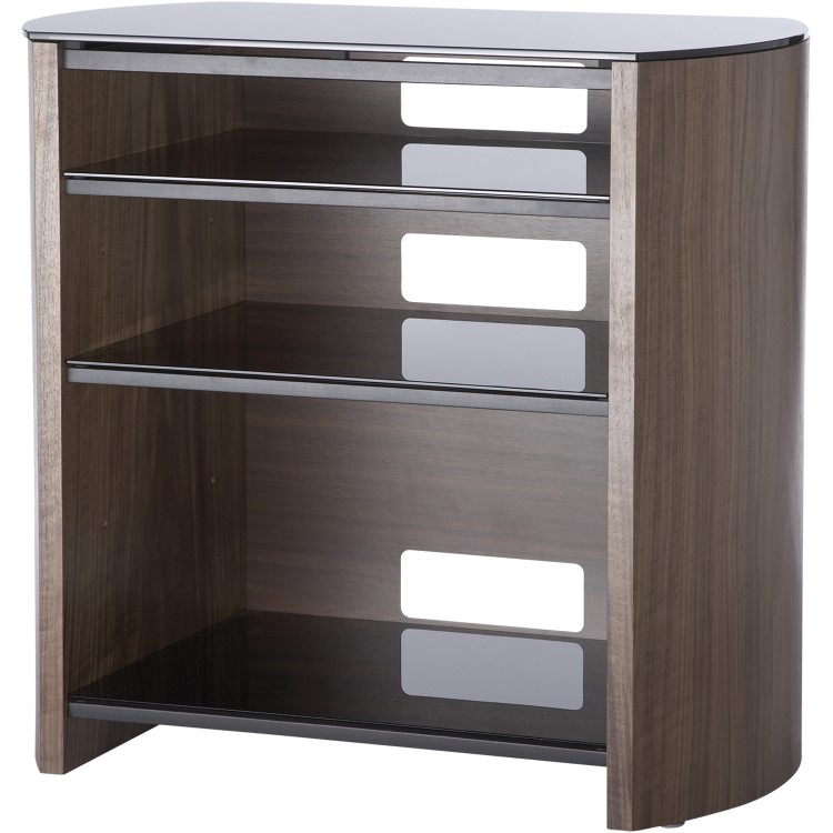 Alphason FW750/4-W/B Finewoods HiFi and TV Stand for up to 37" TVs - Walnut 
