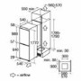 CDA 190 Litre 70/30 Integrated Upright Fridge Freezer