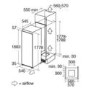 Refurbished CDA FW882 54cm Wide Integrated Upright In Column Freezer