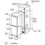 CDA 246 Litre 50/50 Integrated Fridge Freezer